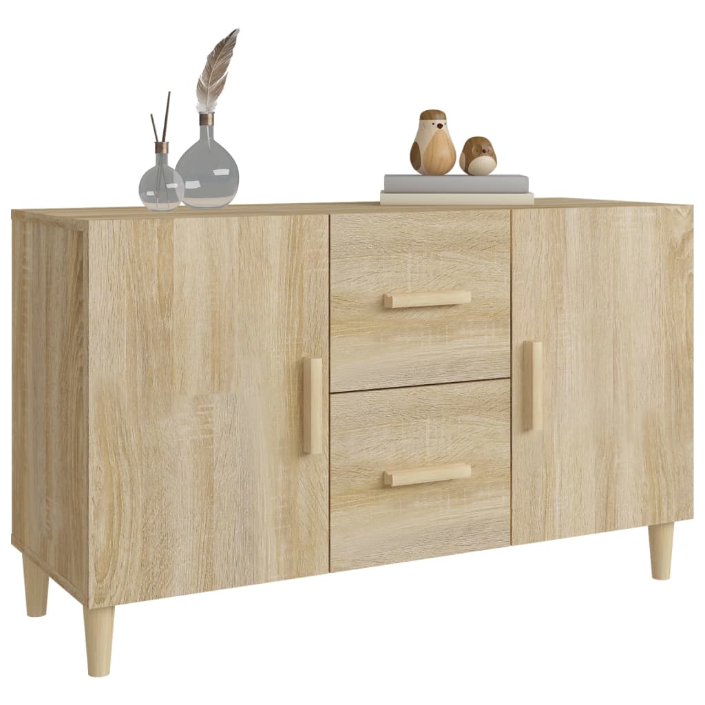 Dressoir 100X36X60 Cm Bewerkt Hout Sonoma Eikenkleurig