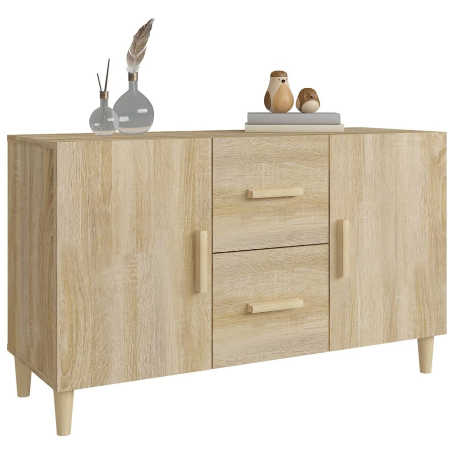 Dressoir 100X36X60 Cm Bewerkt Hout Sonoma Eikenkleurig