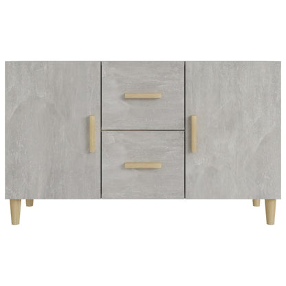 Dressoir 100X36X60 Cm Bewerkt Hout Betongrijs
