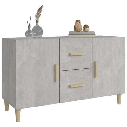 Dressoir 100X36X60 Cm Bewerkt Hout Betongrijs