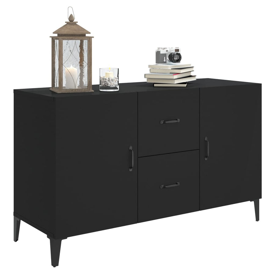 Dressoir 00X36X60 Cm Bewerkt Hout Zwart