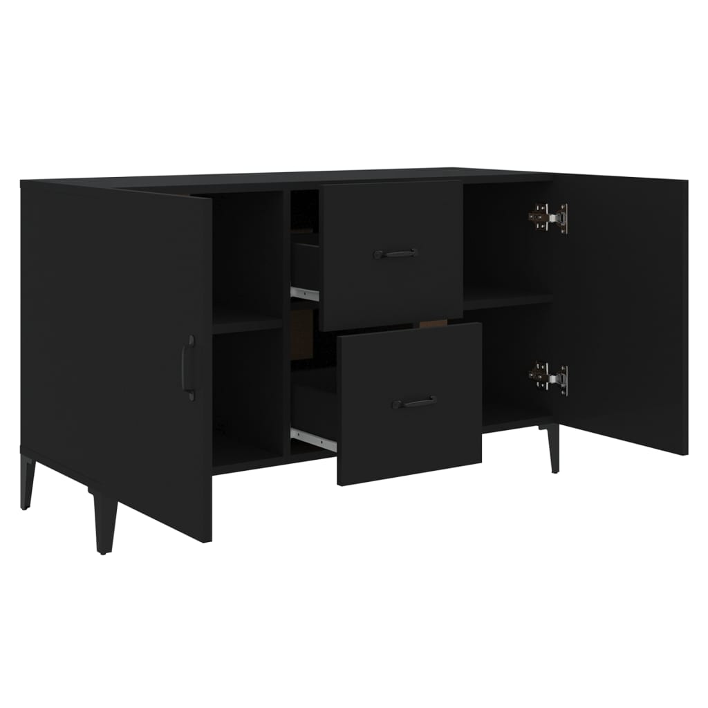 Dressoir 00X36X60 Cm Bewerkt Hout Zwart