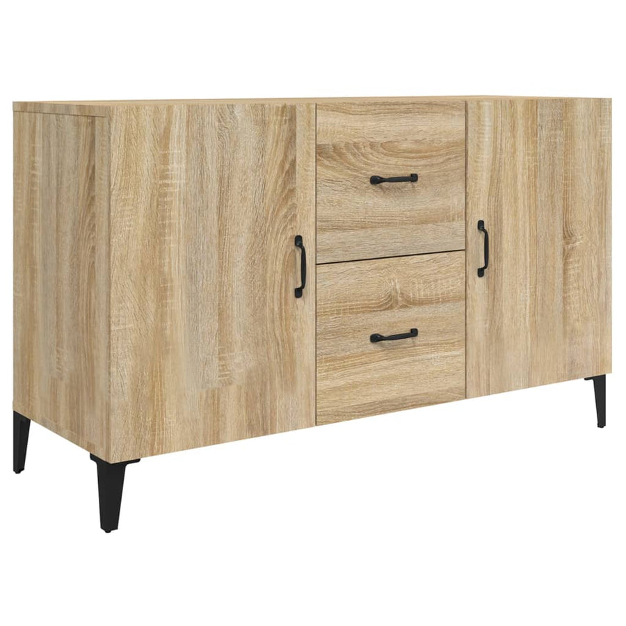 Dressoir 100x36x60 cm bewerkt hout sonoma eikenkleurig Sonoma eiken