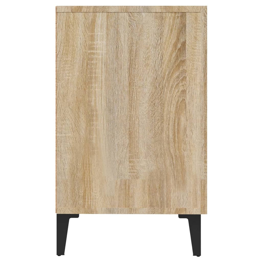Dressoir 100x36x60 cm bewerkt hout sonoma eikenkleurig Sonoma eiken