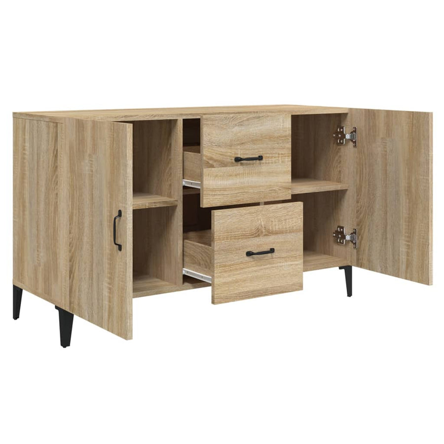 Dressoir 100x36x60 cm bewerkt hout sonoma eikenkleurig Sonoma eiken