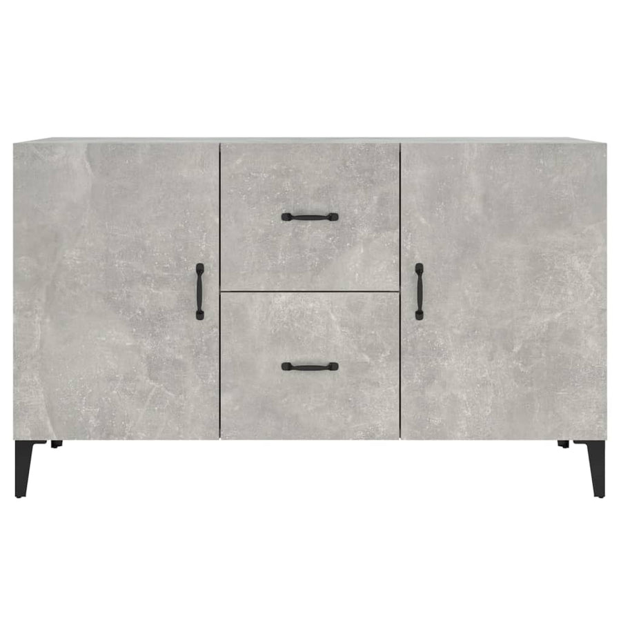 Dressoir 100x36x60 cm bewerkt hout betongrijs Betongrijs