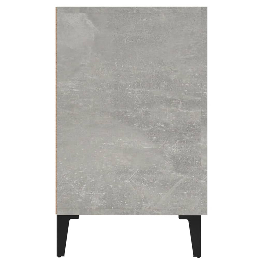 Dressoir 100x36x60 cm bewerkt hout betongrijs Betongrijs
