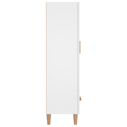 Hoge Kast 70X31X115 Cm Bewerkt Hout Wit