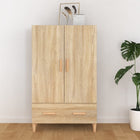 Hoge kast 70x31x115 cm bewerkt hout sonoma eiken