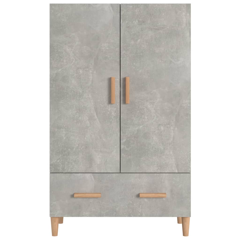 Hoge Kast 70X31X115 Cm Bewerkt Hout Betongrijs