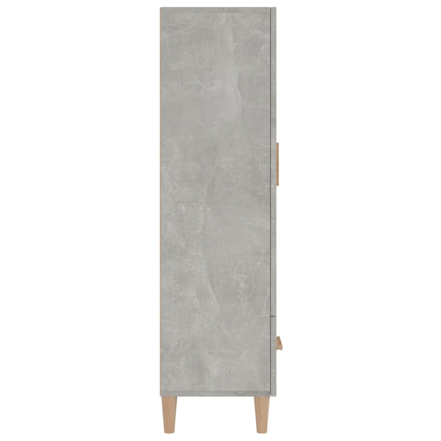 Hoge Kast 70X31X115 Cm Bewerkt Hout Betongrijs