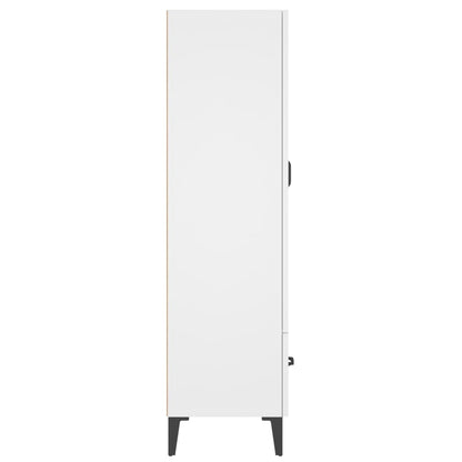 Hoge Kast 70X31X115 Cm Bewerkt Hout Wit