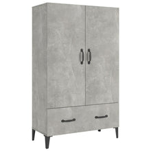 Hoge Kast 70X31X115 Cm Bewerkt Hout Betongrijs