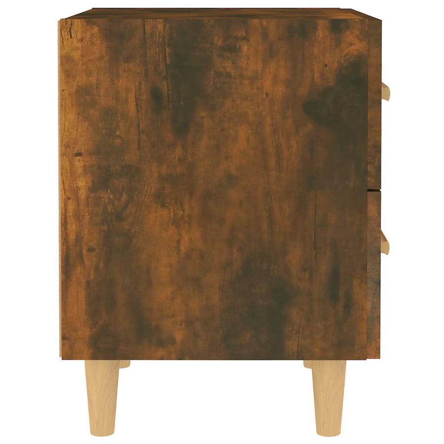 Nachtkastjes 40X35X47,5 Cm Kleurig 2 Gerookt eiken
