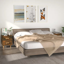 Nachtkastjes 40X35X47,5 Cm Kleurig 2 Gerookt eiken