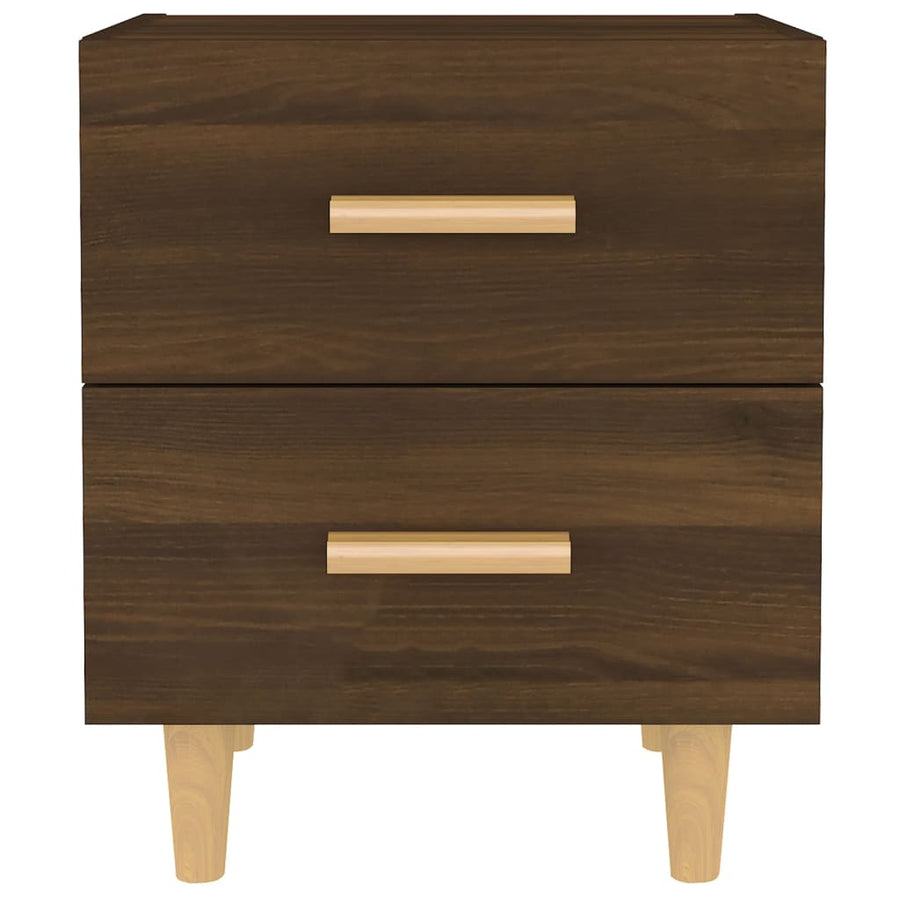 Nachtkastjes 40X35X47,5 Cm Bruineikenkleurig 2 bruin eikenkleur