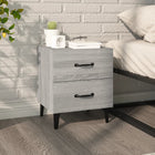 Nachtkastje 40x35x47,5 cm grijs sonoma eiken