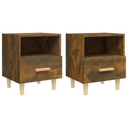 Nachtkastjes 2 St 40X35X47 Cm Gerookt Eikenkleurig
