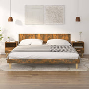 Bedside tables 2 pcs 40x35x47 cm smoked oak effect