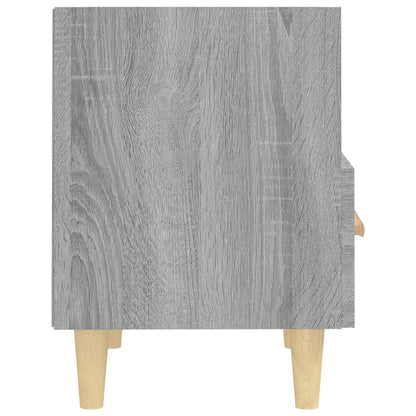 Nachtkastje 40X35X47 Cm Eikenkleurig 1 Grijs sonoma