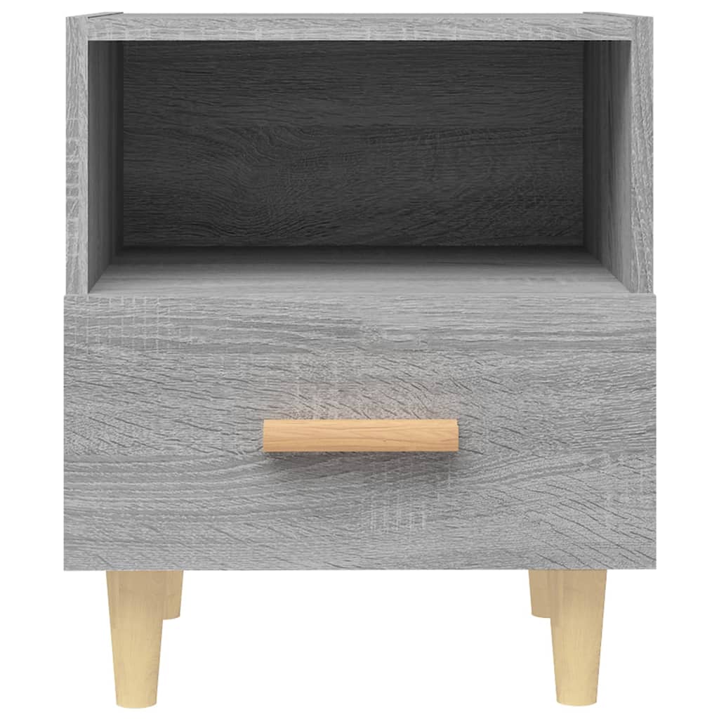 Nachtkastjes 40X35X47 Cm Eikenkleurig 2 Grijs sonoma