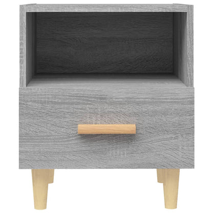Nachtkastjes 40X35X47 Cm Eikenkleurig 2 Grijs sonoma