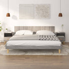 Nachtkastjes 2 st 40x35x47 cm grijs eiken