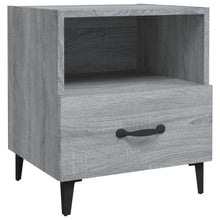 Nachtkastje Bewerkt Hout Grijs Sonoma Eikenkleurig