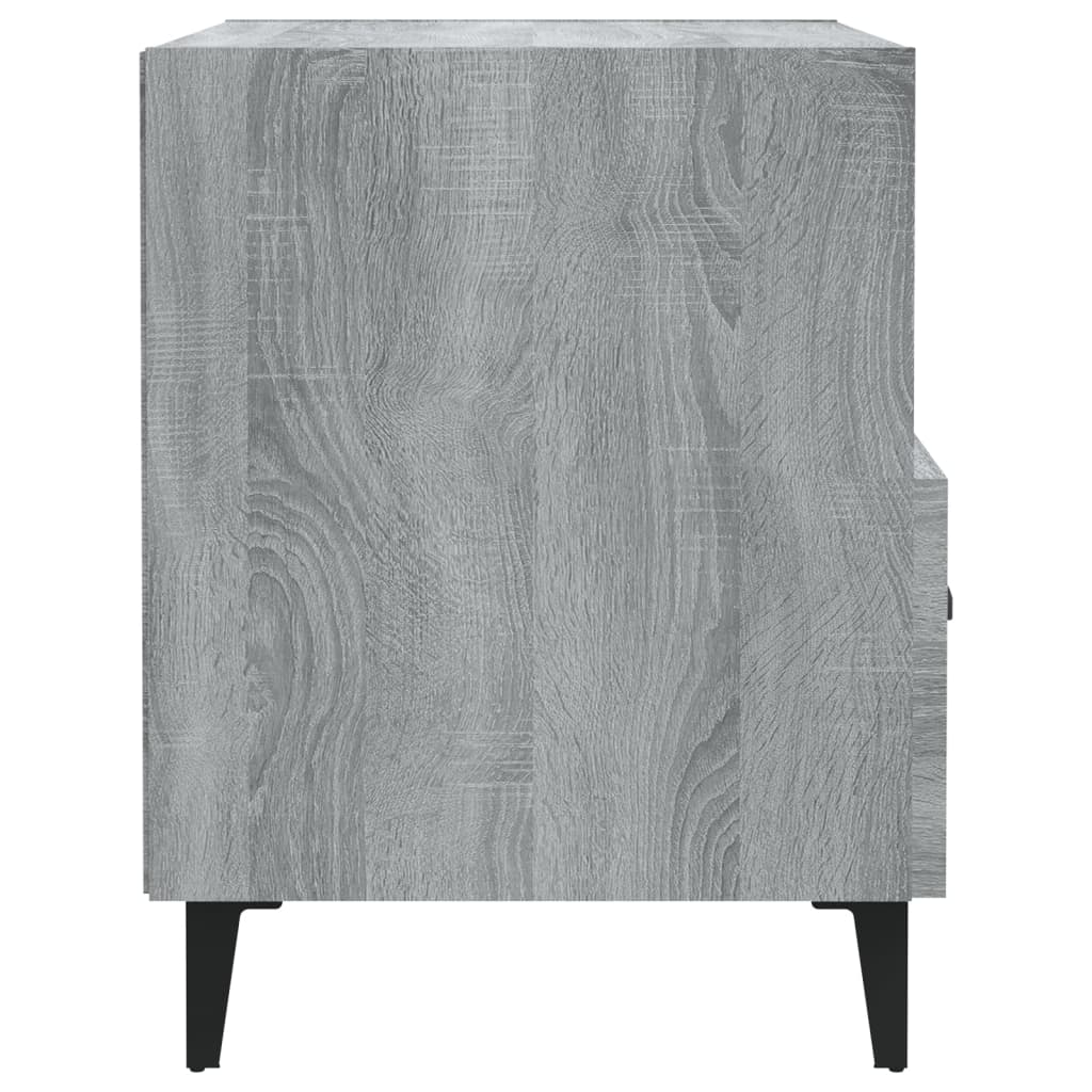 Nachtkastje Bewerkt Hout Grijs Sonoma Eikenkleurig