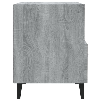 Nachtkastje Bewerkt Hout Grijs Sonoma Eikenkleurig