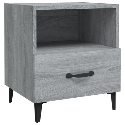 Nachtkastjes 2 St Bewerkt Hout Grijs Sonoma Eikenkleurig