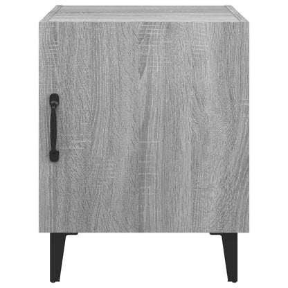Nachtkastje Bewerkt Hout Grijs Sonoma Eikenkleurig