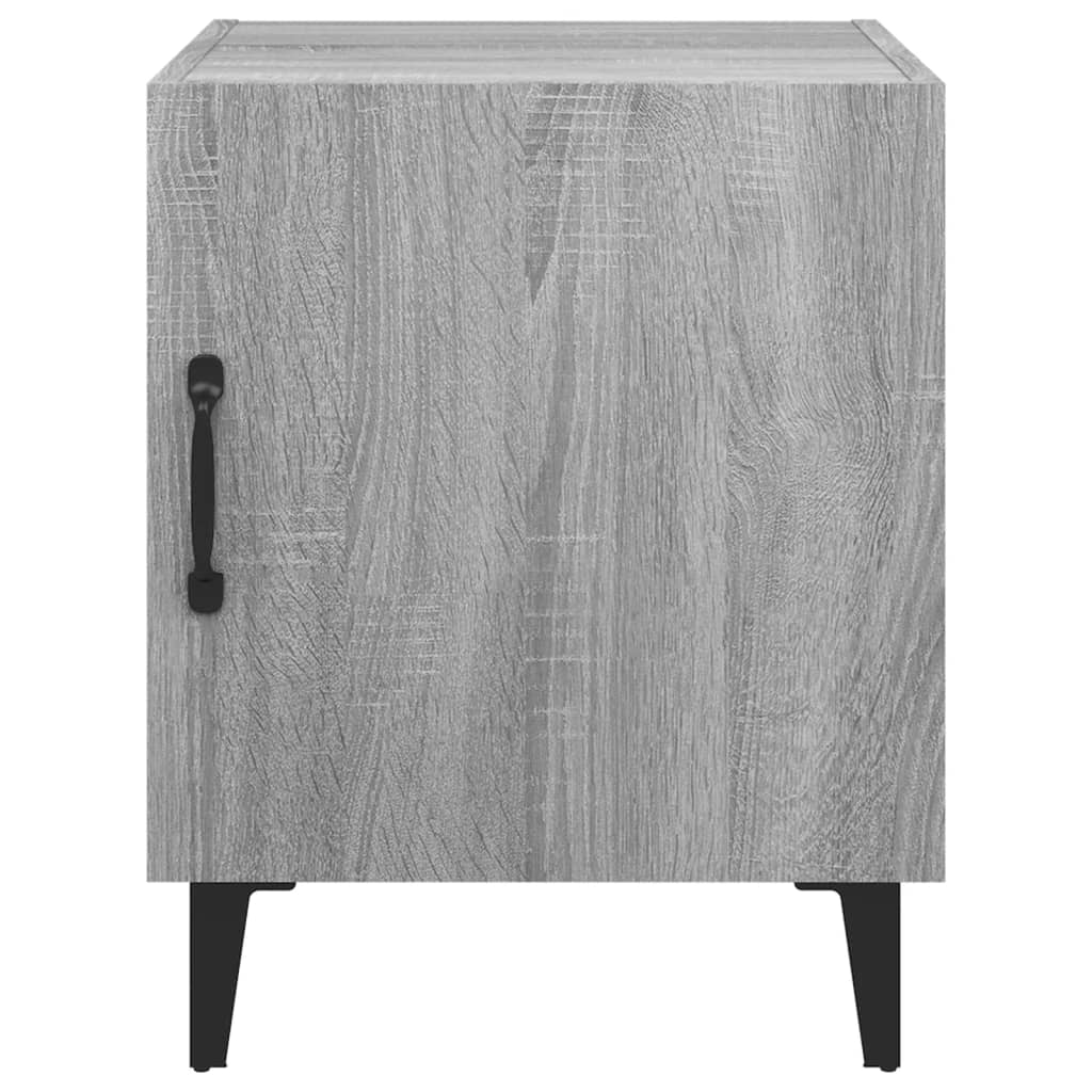 Nachtkastjes 2 St Bewerkt Hout Grijs Sonoma Eikenkleurig