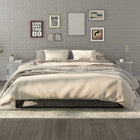 Bedside tables 2 pcs engineered wood grey Sonoma oak colour