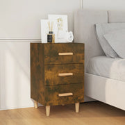 Bedside table 40x40x66 cm engineered wood smoked oak look