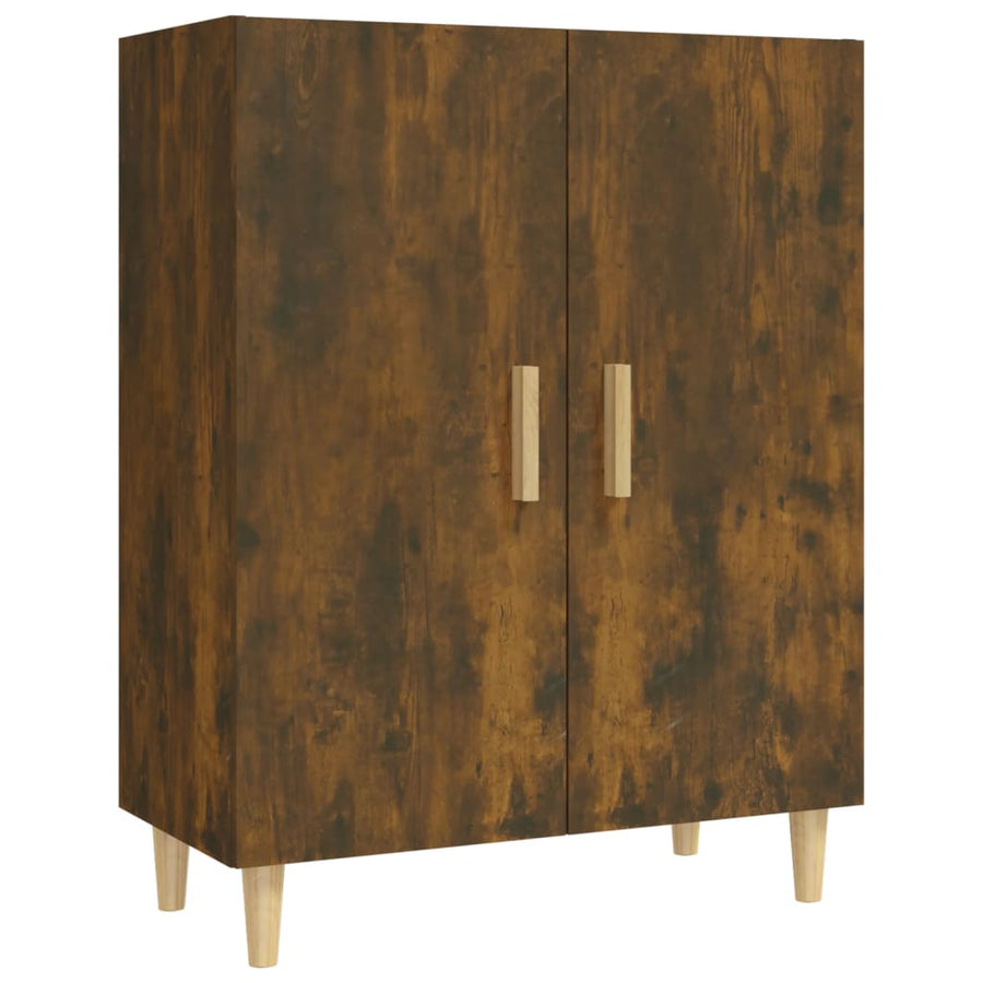 Dressoir 70X34X90 Cm Bewerkt Hout Kleurig Gerookt eiken