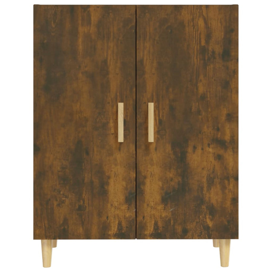 Dressoir 70X34X90 Cm Bewerkt Hout Kleurig Gerookt eiken