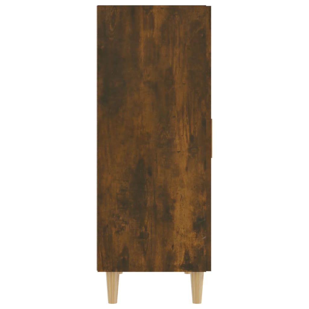 Dressoir 70X34X90 Cm Bewerkt Hout Kleurig Gerookt eiken