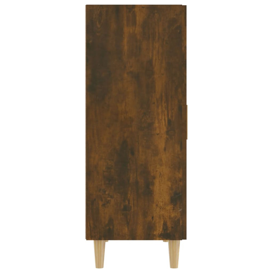 Dressoir 70X34X90 Cm Bewerkt Hout Kleurig Gerookt eiken