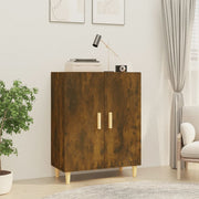 Sideboard 70x34x90 cm engineered wood smoked oak finish
