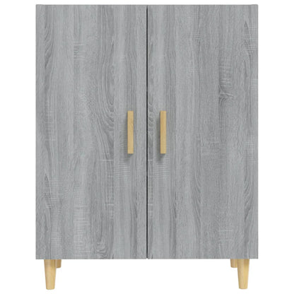 Dressoir 70X34X90 Cm Bewerkt Hout Eikenkleurig Grijs sonoma