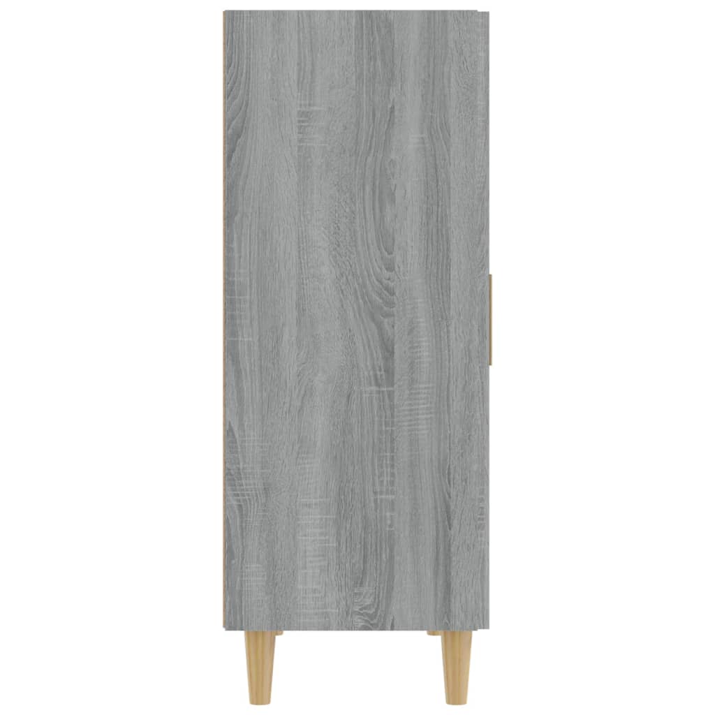 Dressoir 70X34X90 Cm Bewerkt Hout Eikenkleurig Grijs sonoma