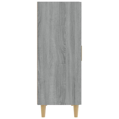 Dressoir 70X34X90 Cm Bewerkt Hout Eikenkleurig Grijs sonoma