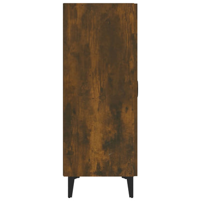 Dressoir 70X34X90 Cm Bewerkt Hout Gerookt Eikenkleurig