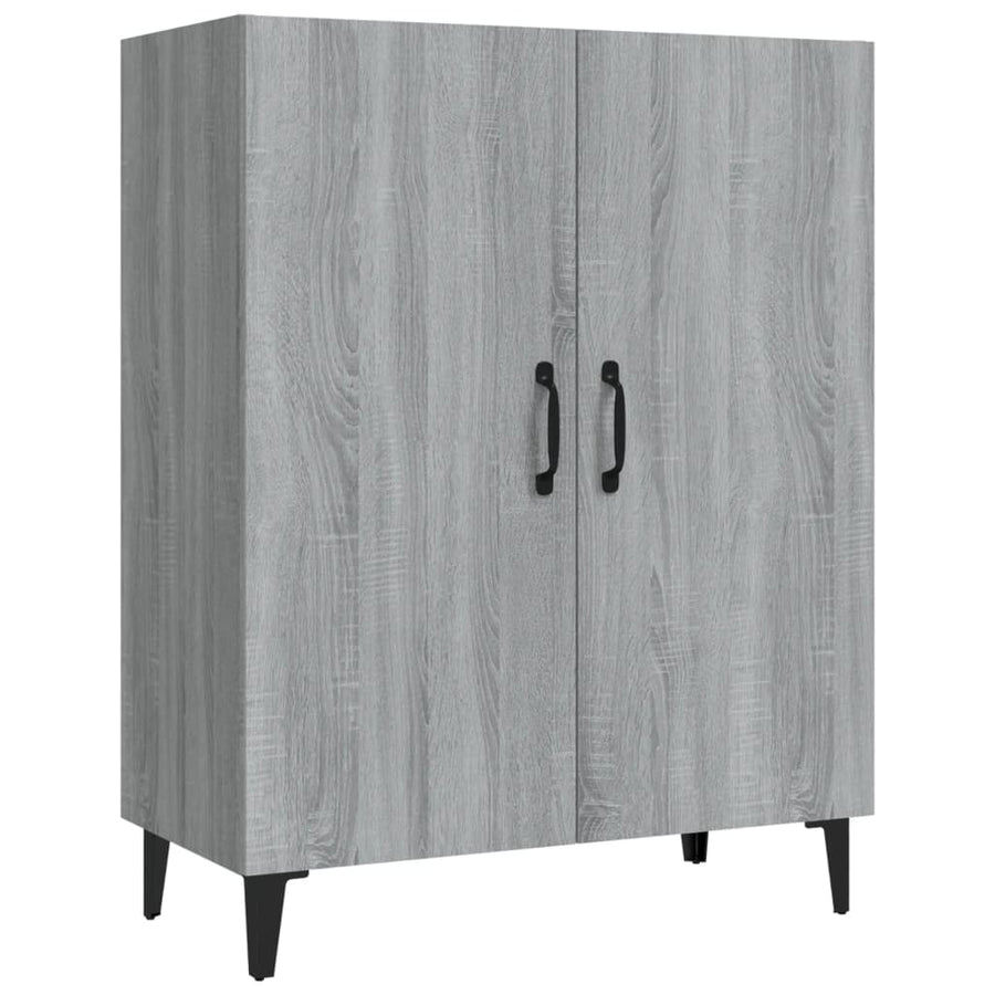Dressoir 70X34X90 Cm Bewerkt Hout Grijs Sonoma Eikenkleurig