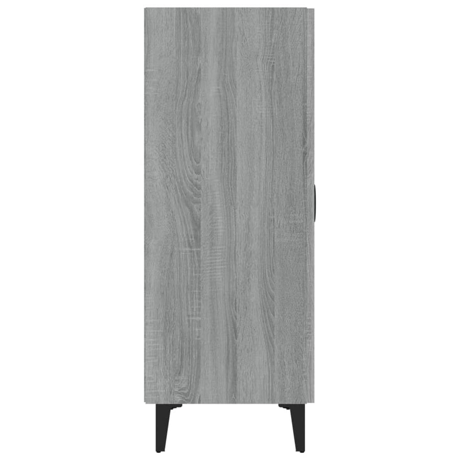 Dressoir 70X34X90 Cm Bewerkt Hout Grijs Sonoma Eikenkleurig