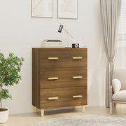Dressoir 70x34x90 cm bewerkt hout bruin