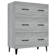 Dressoir 69,5X34X90 Cm Bewerkt Hout Grijs Sonoma Eikenkleurig