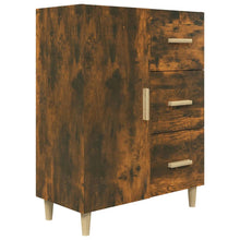 Dressoir 69,5X34X90 Cm Bewerkt Hout Gerookt Eikenkleurig