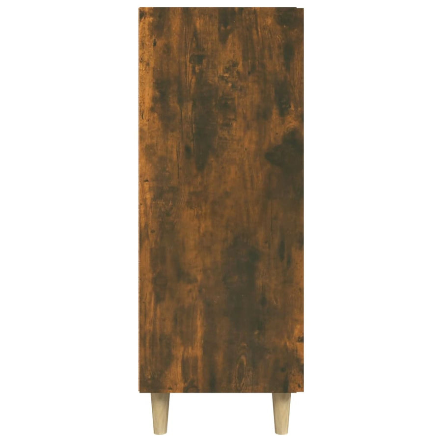 Dressoir 69,5X34X90 Cm Bewerkt Hout Gerookt Eikenkleurig